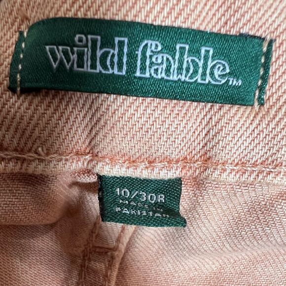 Wild Fable Highest Rise Bermuda Jean Shorts Orange denim Size 10/30 (NWT) - Picture 6 of 16